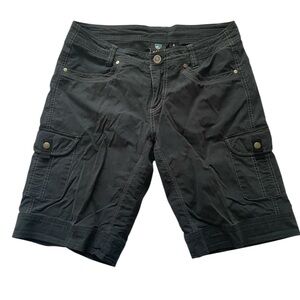 Kuhl Black Vintage Patinadye Cargo Shorts